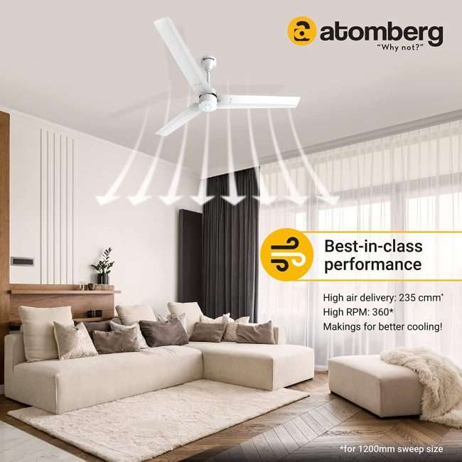 atomberg Renesa 1200mm BLDC Motor 5 Star Rated Ceiling Fans