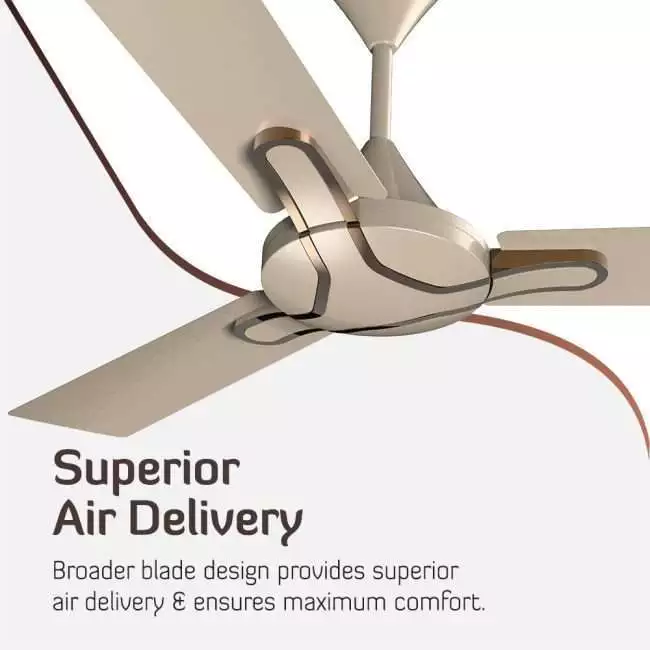 Crompton Gianna 1200mm 3 Blade Ceiling Fan, 48 inch (Tapioca)