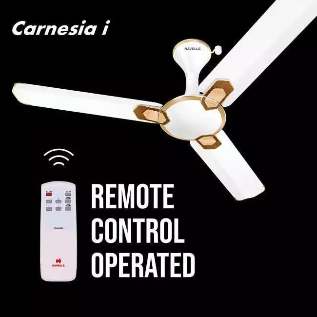 Havells Carnesia i 1200mm Ceiling Fan (Pearl White Gold)