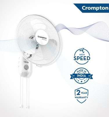 Crompton HighSpeed Torpedo 400 mm Wall Fan (White)