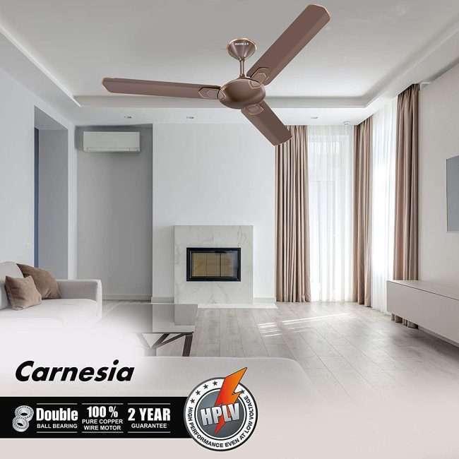 Havells Carnesia 1200mm Ceiling Fan (Dusk LT Copper)