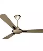 Crompton Aura Prime Decorative Ceiling Fan with Anti Dust Technology (Brown Birken Effect, 48 inch)