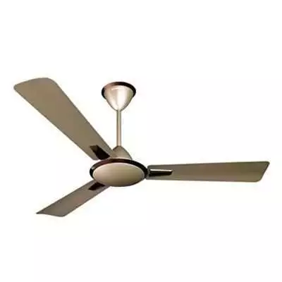Crompton Aura Prime Decorative Ceiling Fan with Anti Dust Technology (Brown Birken Effect, 48 inch)