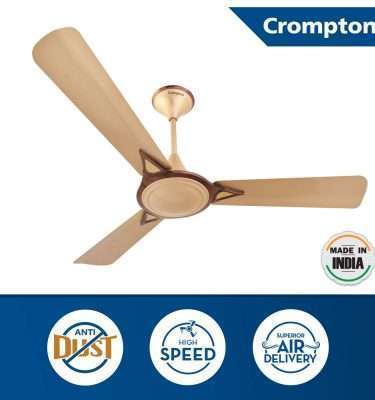 Crompton Avancer Prime 1200 mm (48 inch) Decorative Ceiling Fan with Anti Dust Technology (Coco Gold)