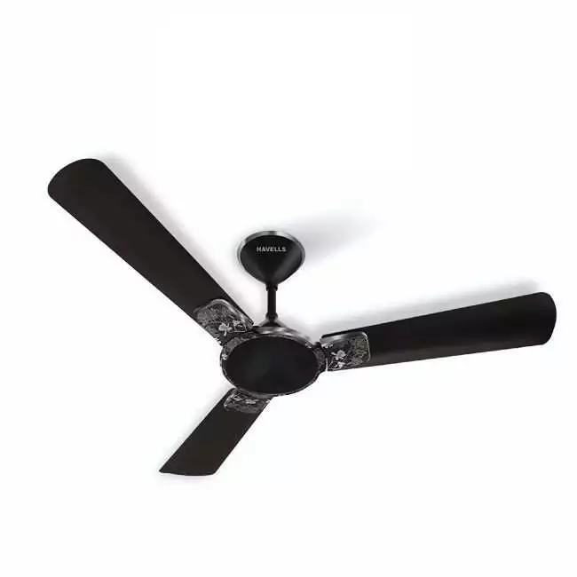 Havells Enticer Art 1200mm Ceiling Fan (Metallic Black/Chrome)