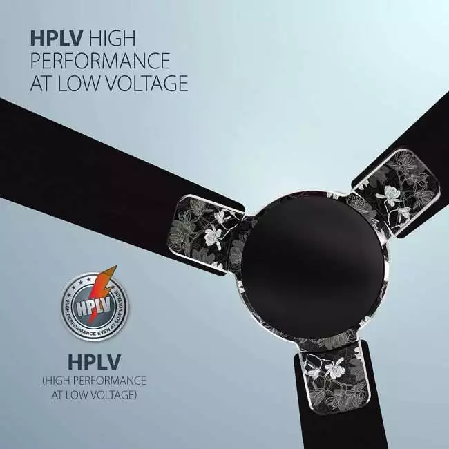 Havells Enticer Art 1200mm Ceiling Fan (Metallic Black/Chrome)