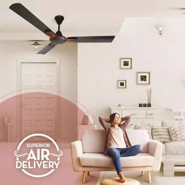 Crompton High Speed Diego 1200mm (48 inch) Ceiling Fan (Smoked Brown)