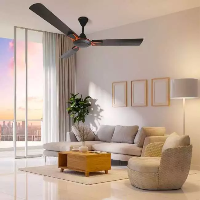 Crompton High Speed Diego 1200mm (48 inch) Ceiling Fan (Smoked Brown)