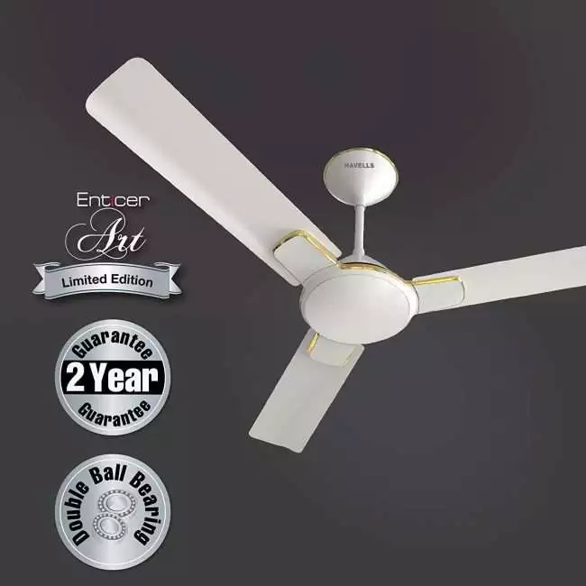 Havells Enticer 1200mm Ceiling Fan (Pearl White Gold)