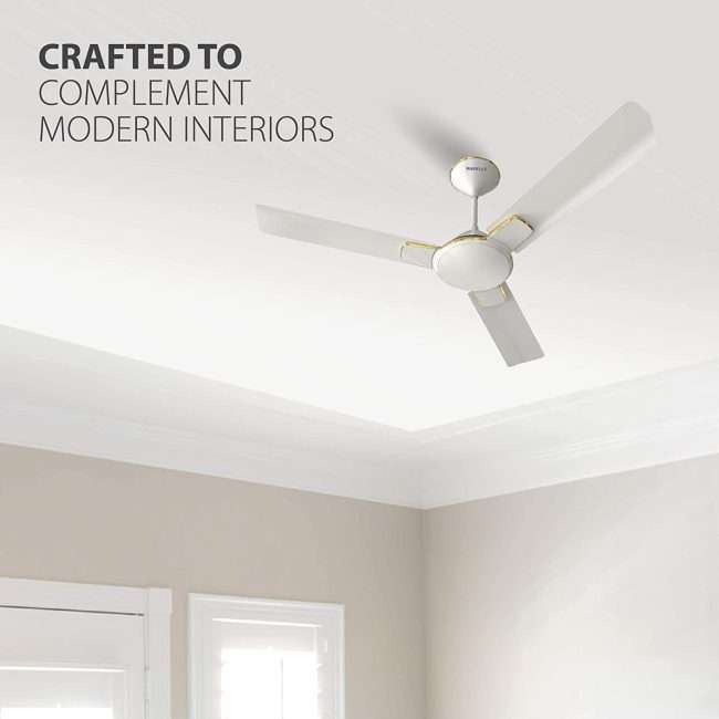 Havells Enticer 1200mm Ceiling Fan (Pearl White Gold)