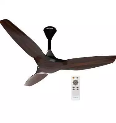 Crompton Silent Pro Enso 1225 mm (48 inch) ActivBLDC Remote Controlled Ceiling Fan (Chestnut Wood, Brown)
