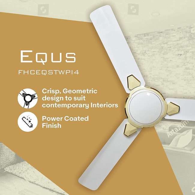 Havells Equs 1200mm Ceiling Fan (White Pearl Ivory)