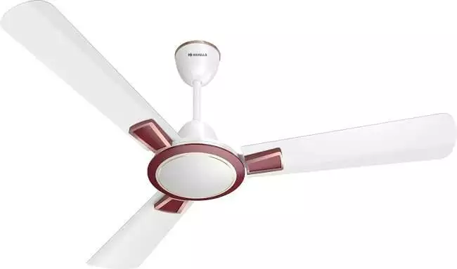 Havells Astura 1200mm Ceiling Fan (White Mehroon)