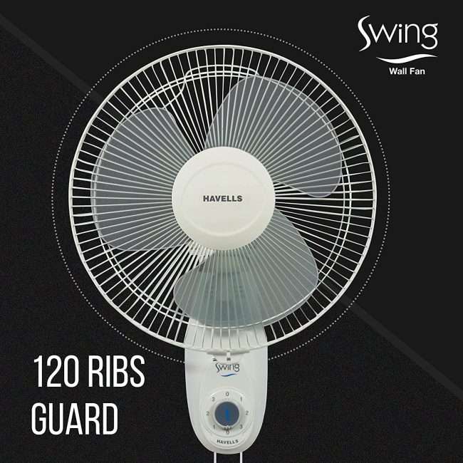 HAVELLS SWING WALL FAN 400MM (OFF WHITE)