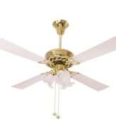 Crompton Uranus 1200 mm (48 inch) Decorative Ceiling Fan with Lights (Ivory) (URANUS1200IVY)