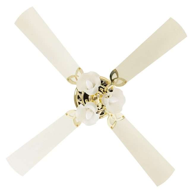Crompton Uranus 1200 mm (48 inch) Decorative Ceiling Fan with Lights (Ivory) (URANUS1200IVY)