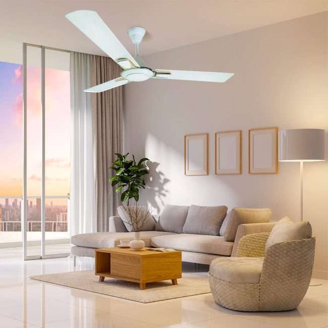 Crompton High Speed Diego 1200mm (48 inch) Ceiling Fan (Opal White)