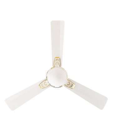 Crompton New Aura2 Designer 3D Anti-Dust Ceiling Fan with Duratech Technology - 1200 mm (Lotus Pearl White)