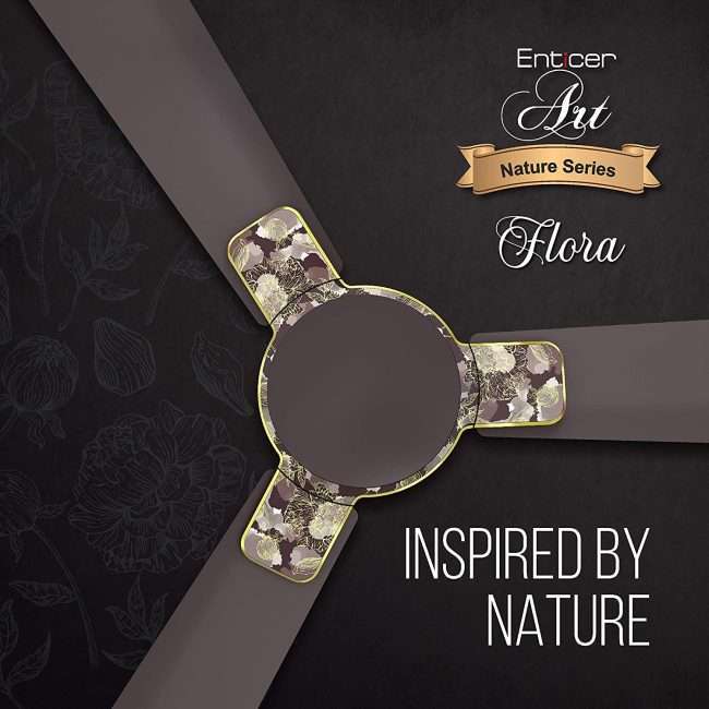 Havells Enticer Art 1200mm Ceiling Fan (Espresso Brown Gold)