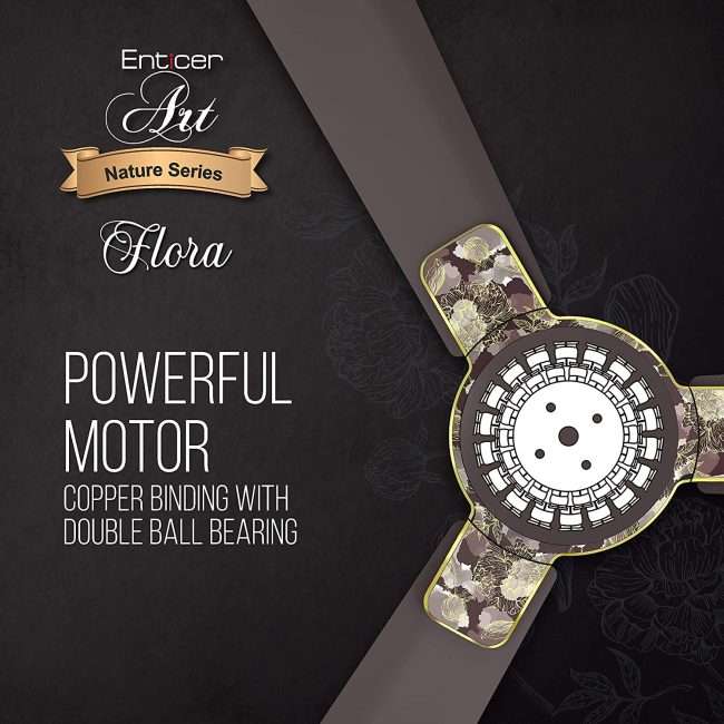 Havells Enticer Art 1200mm Ceiling Fan (Espresso Brown Gold)