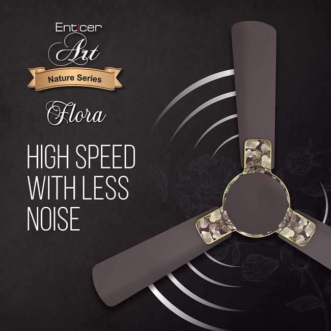 Havells Enticer Art 1200mm Ceiling Fan (Espresso Brown Gold)