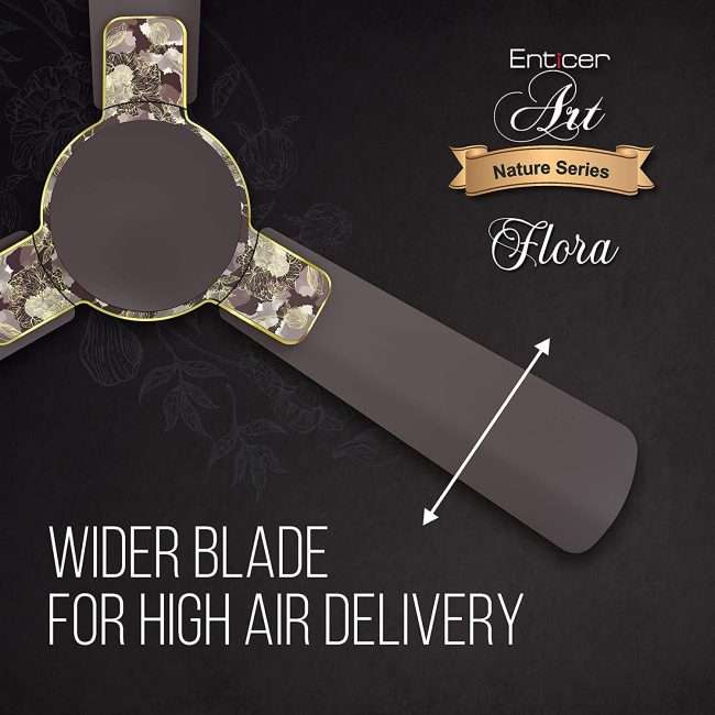 Havells Enticer Art 1200mm Ceiling Fan (Espresso Brown Gold)