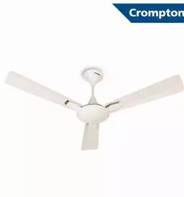 Crompton New Aura2 Prime 1200 mm (48 inch) High Speed Anti Dust Ceiling Fan with Duratech Technology (Pearl White)