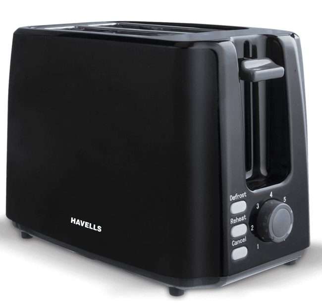 Havells Crisp Plus 750-Watt Pop-up Toaster (Black)