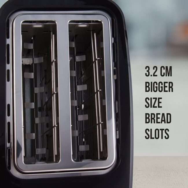 Havells Crisp Plus 750-Watt Pop-up Toaster (Black)