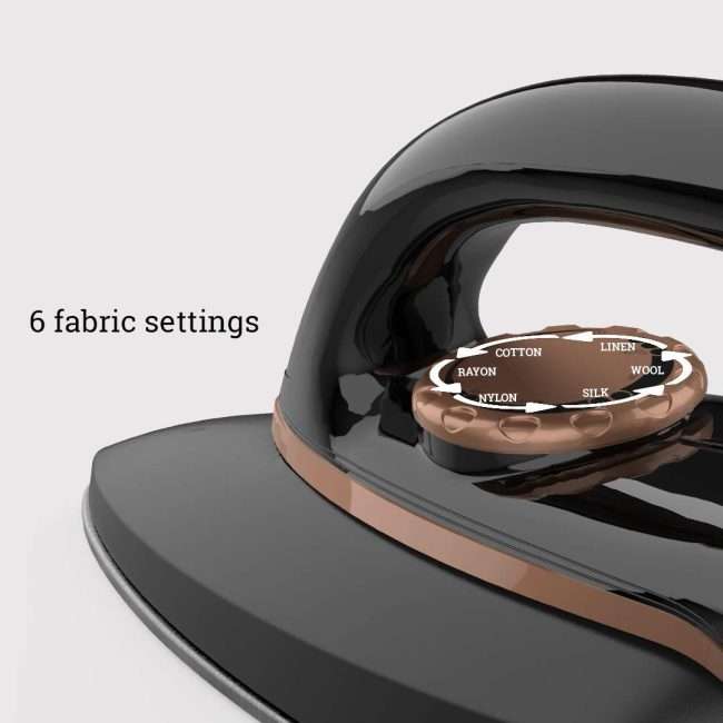 Crompton InstaGlide 1000-Watts Dry Iron with American Heritage Coating (Black)
