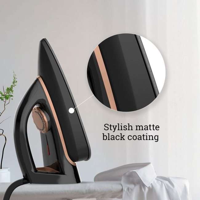 Crompton InstaGlide 1000-Watts Dry Iron with American Heritage Coating (Black)