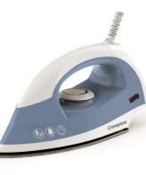 Crompton Brio 1000-Watts Dry Iron with Weilburger Coating (Sky Blue and White)