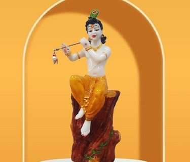 Krishna Statue Big Size for Mandir Decor / living room / Guest room / Office Temple / Puja room / Kishan ji murti (Size :: 21 x 6 Inches)