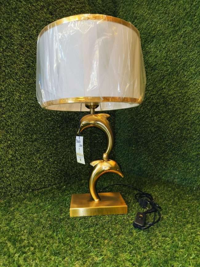 TRACKLITE LAMP Set of 1 Table Lamps with USB Ports, Modern Bedside Lamp with LED Night Light, Bedside Lamp for Bedroom, Nightstand Lamps for Living Room Office (Gold + WITHE )(1 Bulbs Include)   ( 21- inch L   __   13- inch W )