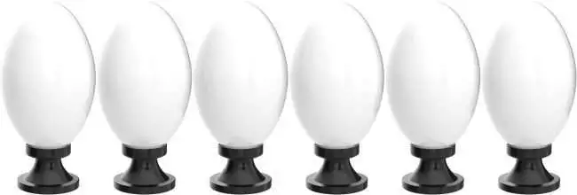 TRACKLITE LAMP Dome Gate Light for Home and Garden Polycarbonate Unbreakable Tango Shaped White Light Gate Lamp for Entrance Gate ( WITH 1 ULB FREE FREE )  (15- inch L__ 8-inch W )