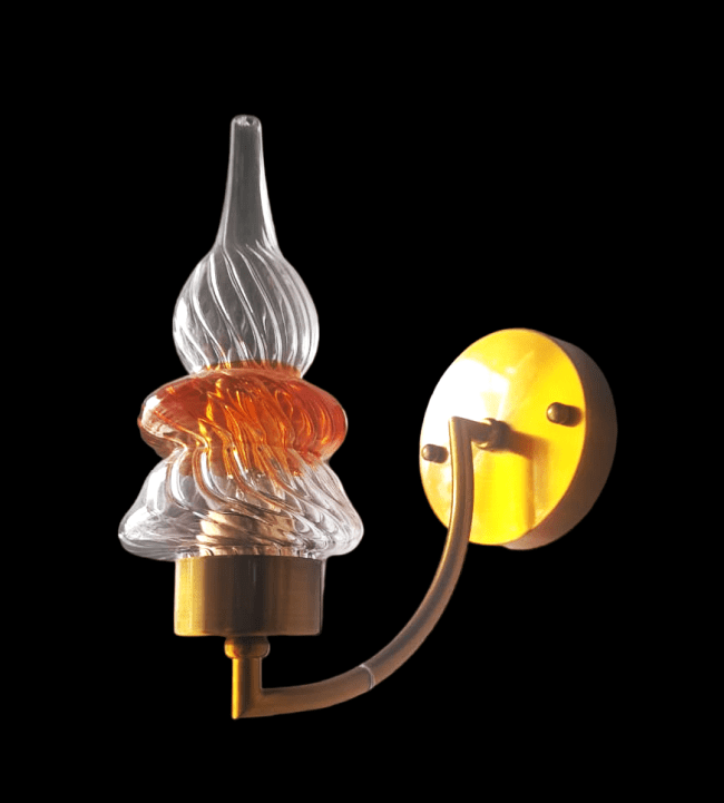 TRACKLITE WALL LIGHT  Regency Single Light Glass and Metal Wall Light  ( WITH 1 BULB FREE FREE  )