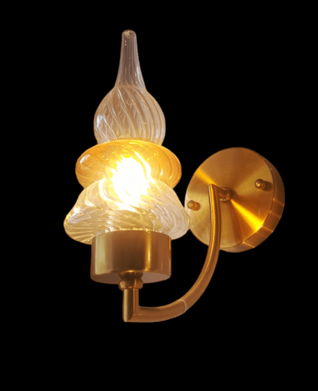 TRACKLITE WALL LIGHT  Regency Single Light Glass and Metal Wall Light  ( WITH 1 BULB FREE FREE  )