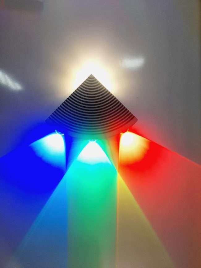 Tracklite 5W LED Triangle Shape Multicolour  Wall Lamp