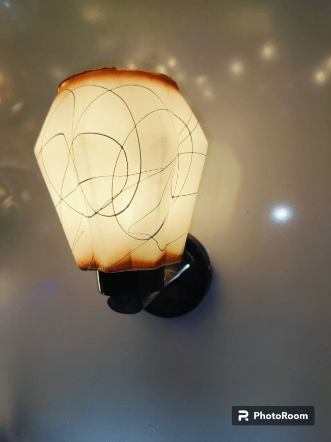 TRACKLITE Wooden Wall Lights with Led Bulb Include  (Base Colour - Black)  ( WITH 1 BULB   FREE FREE )