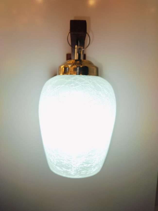 TRACKLITE Industries Designer Home Decorative Modern Wall lamp for Living Room for Indoor Application Without Bulb (White,Red) ( WITH 1 BULB FREE FREE )
