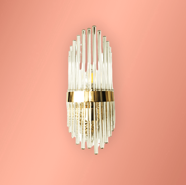 crystal wall sconce