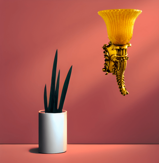 TRACKLITE Portuguese Style Gold Finished Wall Mounted Up Dawn Both Side Usable Led Night Lamp Light with Frosted Glass Shade with Crawn for Single Bulb Gold (Wall Light Single) (1)