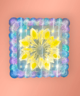 TRACKLITE Crystal Moving Flower Yellow Leaf Color Changing Ceiling Light