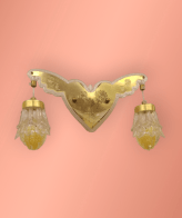 TRACKLITE Enterprises Double Lamp Warm Yellow Wall Hanging Light - Design 5