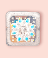 TRACKLITE Crystal Moving Flower Multi Color Changing Ceiling Light - Elegant Decor with Soothing Ambiance | LED Nightlight for Home and Office