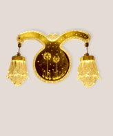 TRACKLITE Enterprises Double Lamp Warm Yellow Wall Light  Light - Design 5