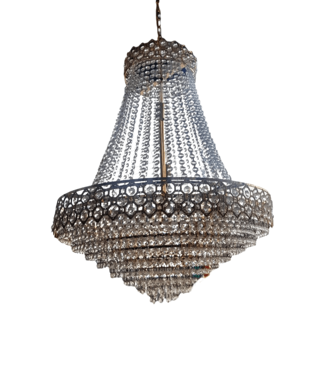 TRACKLITE JHUMMER  Crystal  Stair Light LED Flush Ceiling Chandelier Light Crystal Chandelier Lustres de Cristais Lustre cristal Lampshade Color:green ( INSTALLATION FREE FREE ) 8 BULB FREE FREE ) ( 30- inch L --  25- inch W )