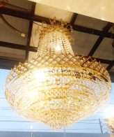 TRACKLITE JHUMMER  Crystal JHUMMER  Stair Light LED Flush Ceiling Chandelier Light Crystal Chandelier Lustres de Cristais Lustre cristal Lampshade Color:green ( INSTALLATION FREE FREE ) 6 BULB FREE FREE ) ( 22- inch L --  21- inch W )