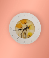 TRACKLITE Wall Clock  -Wall Clock for Home WALL LIGHT Hall Bathroom Living Bedroom Kitchen  | Silent Quartz Decorative Wall |Analog Stylish Non-Ticking Watches Modern and Time Piece Thicken Plastics Frame Glass Cover |Round Hanging Mount Analog