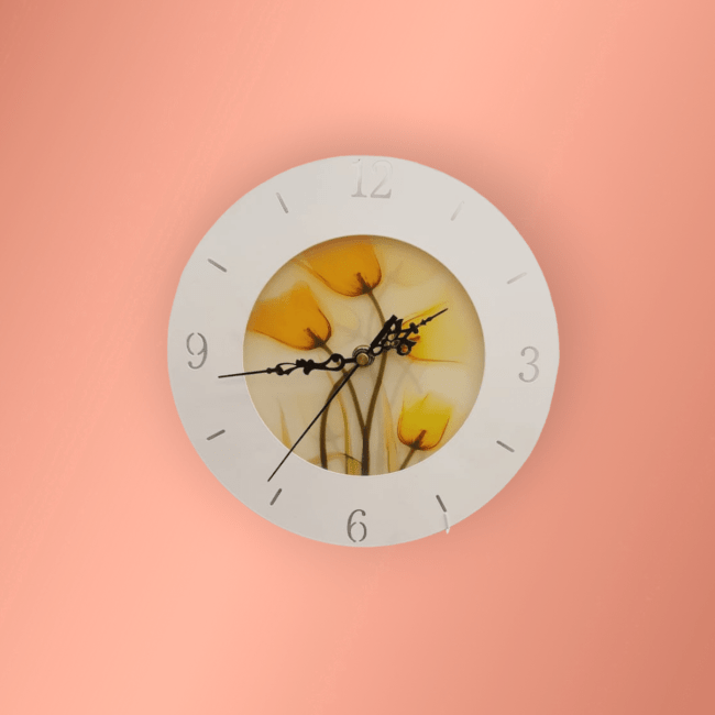 TRACKLITE Wall Clock  -Wall Clock for Home WALL LIGHT Hall Bathroom Living Bedroom Kitchen  | Silent Quartz Decorative Wall |Analog Stylish Non-Ticking Watches Modern and Time Piece Thicken Plastics Frame Glass Cover |Round Hanging Mount Analog